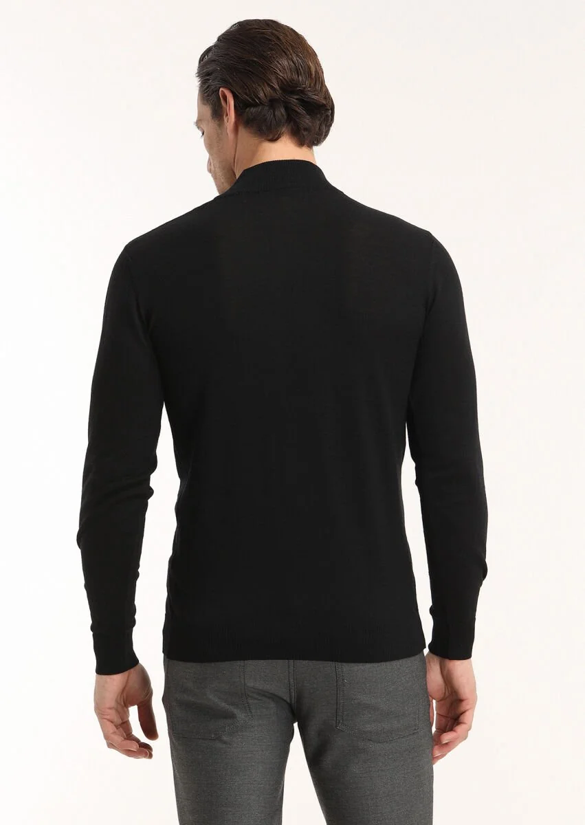 Black Knitwear Sweatshirt - 5