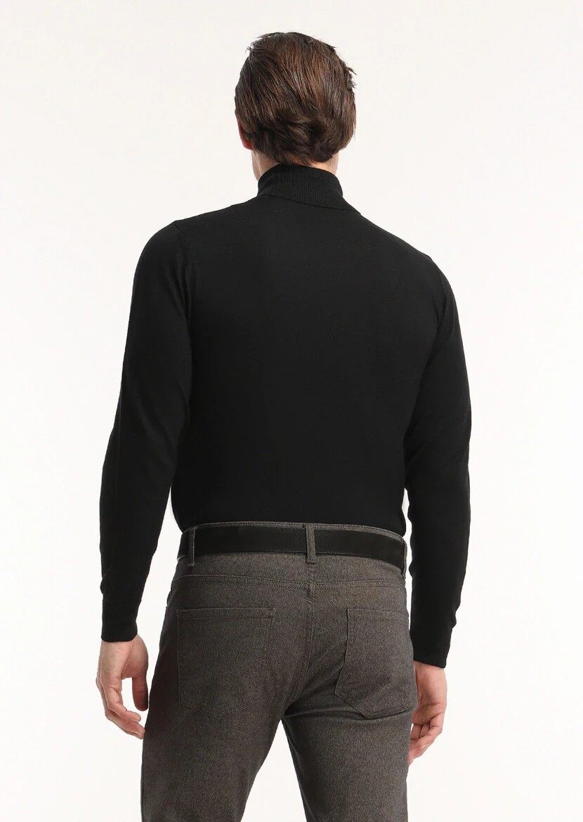 Black Knitwear Sweatshirt - 4