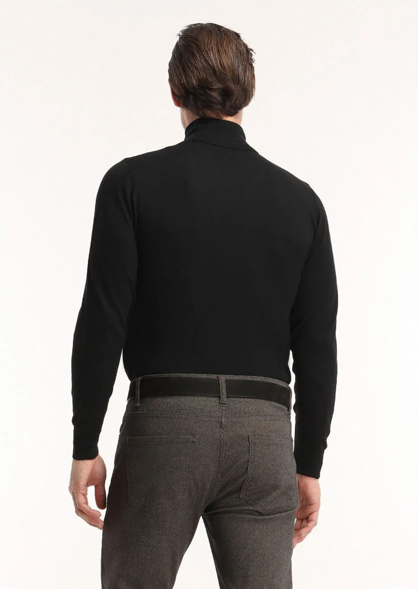 Black Knitwear Sweatshirt - 4