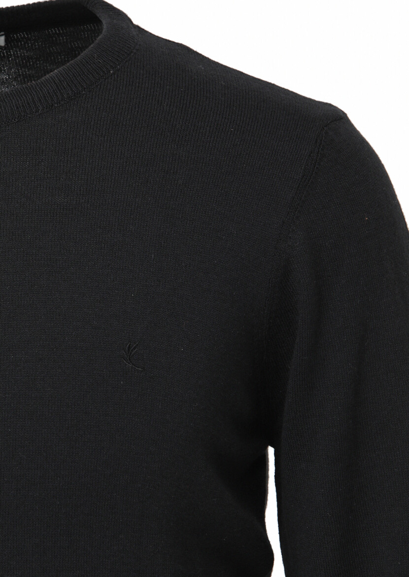 Black Knitwear Sweatshirt 