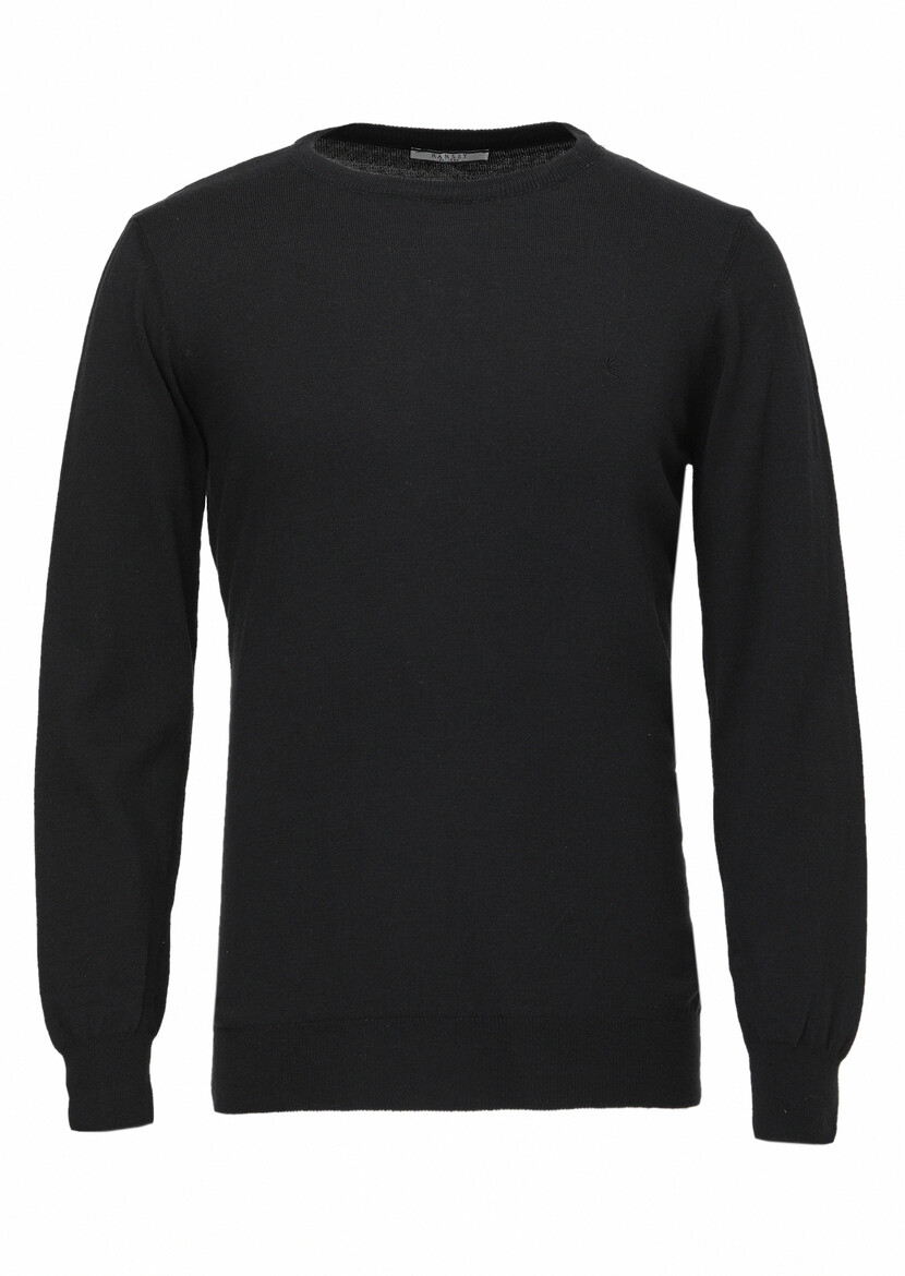 Black Knitwear Sweatshirt 