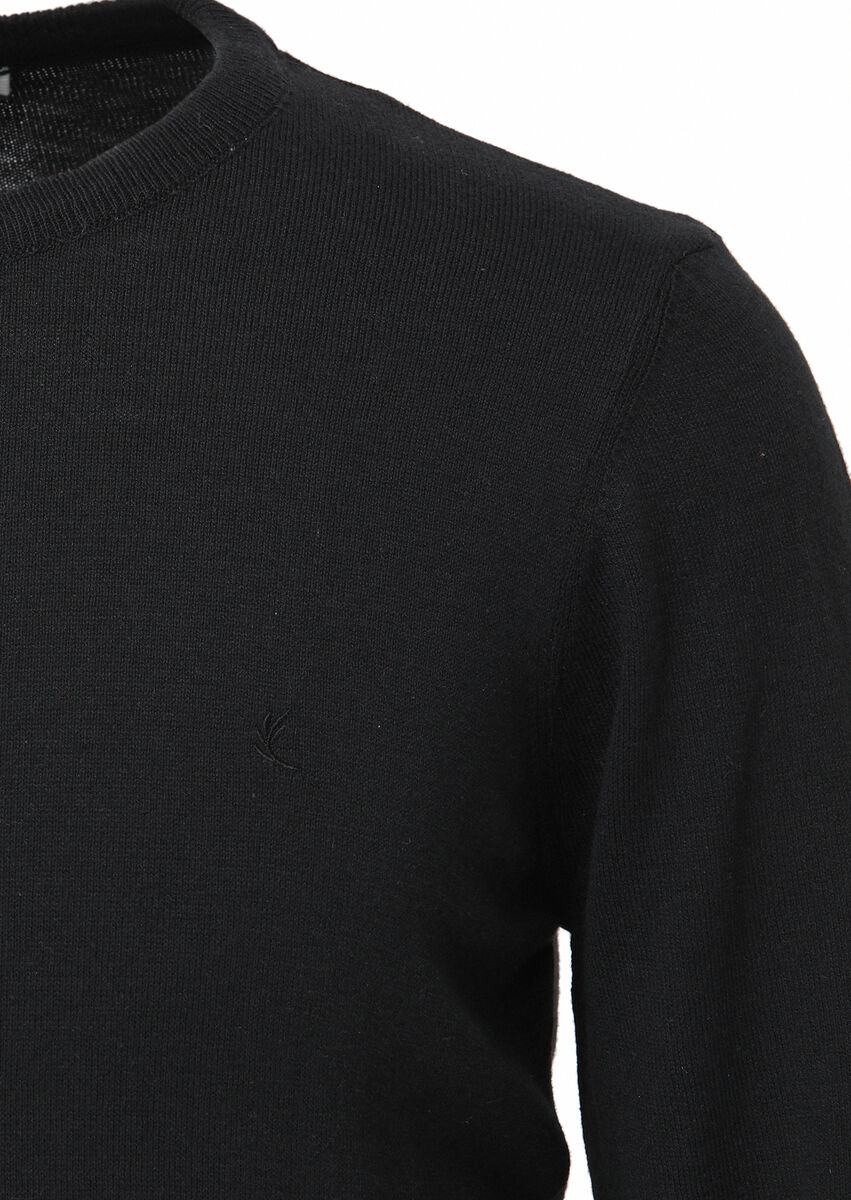 Black Knitwear Sweatshirt - 2