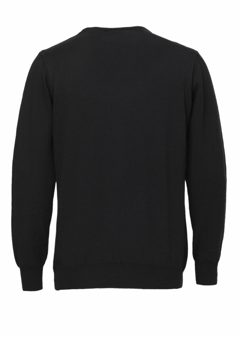 Black Knitwear Sweatshirt - 4