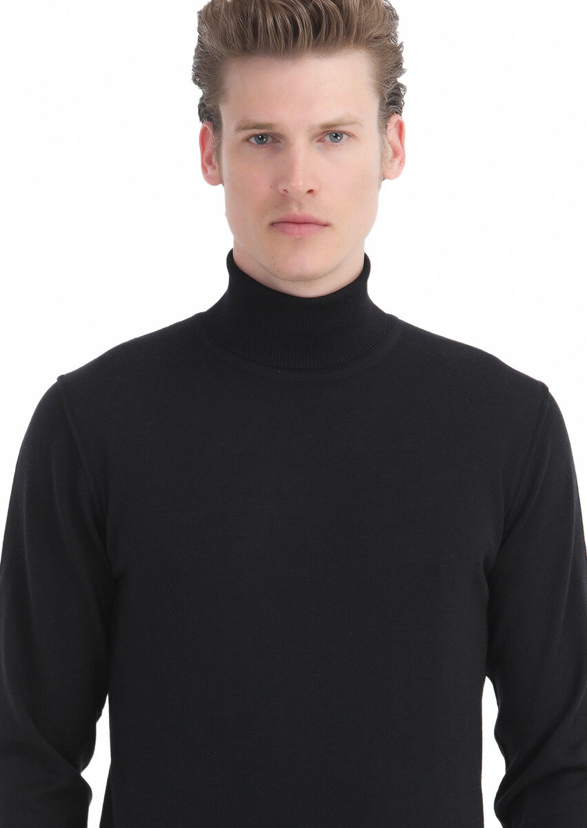 Black Knitwear Sweatshirt - 3