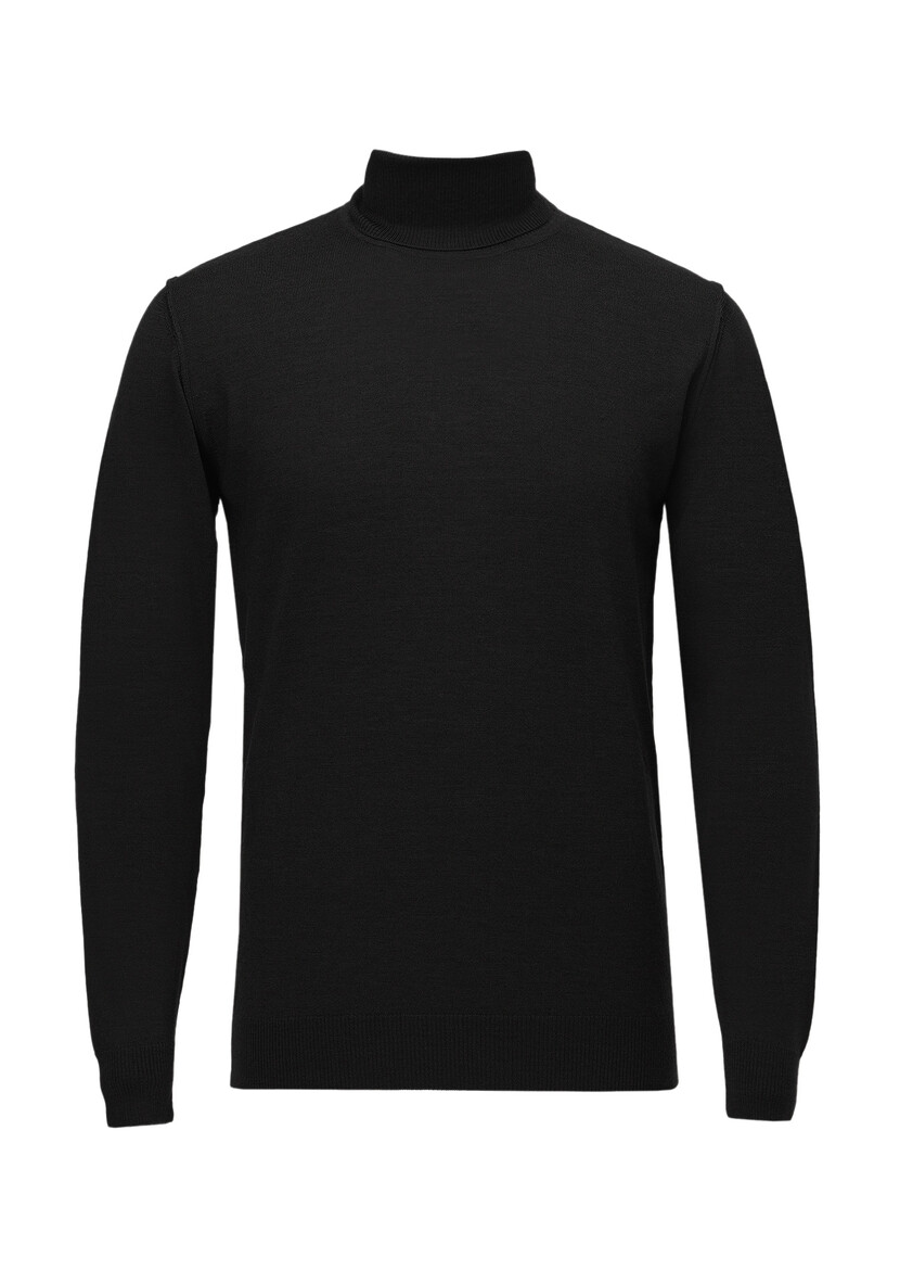 Black Knitwear Sweatshirt - 6