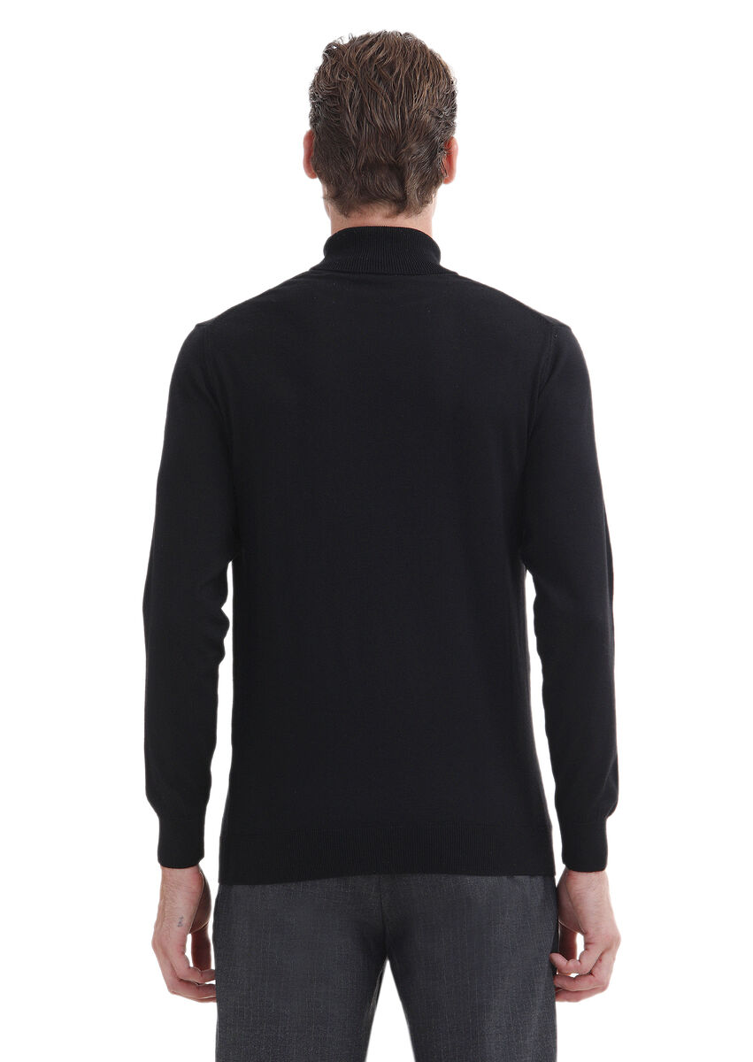 Black Knitwear Sweatshirt - 4