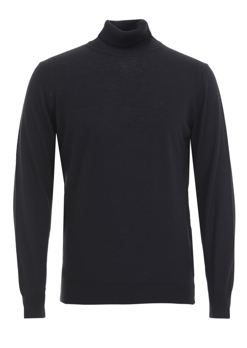 Black Knitwear Sweatshirt - 5