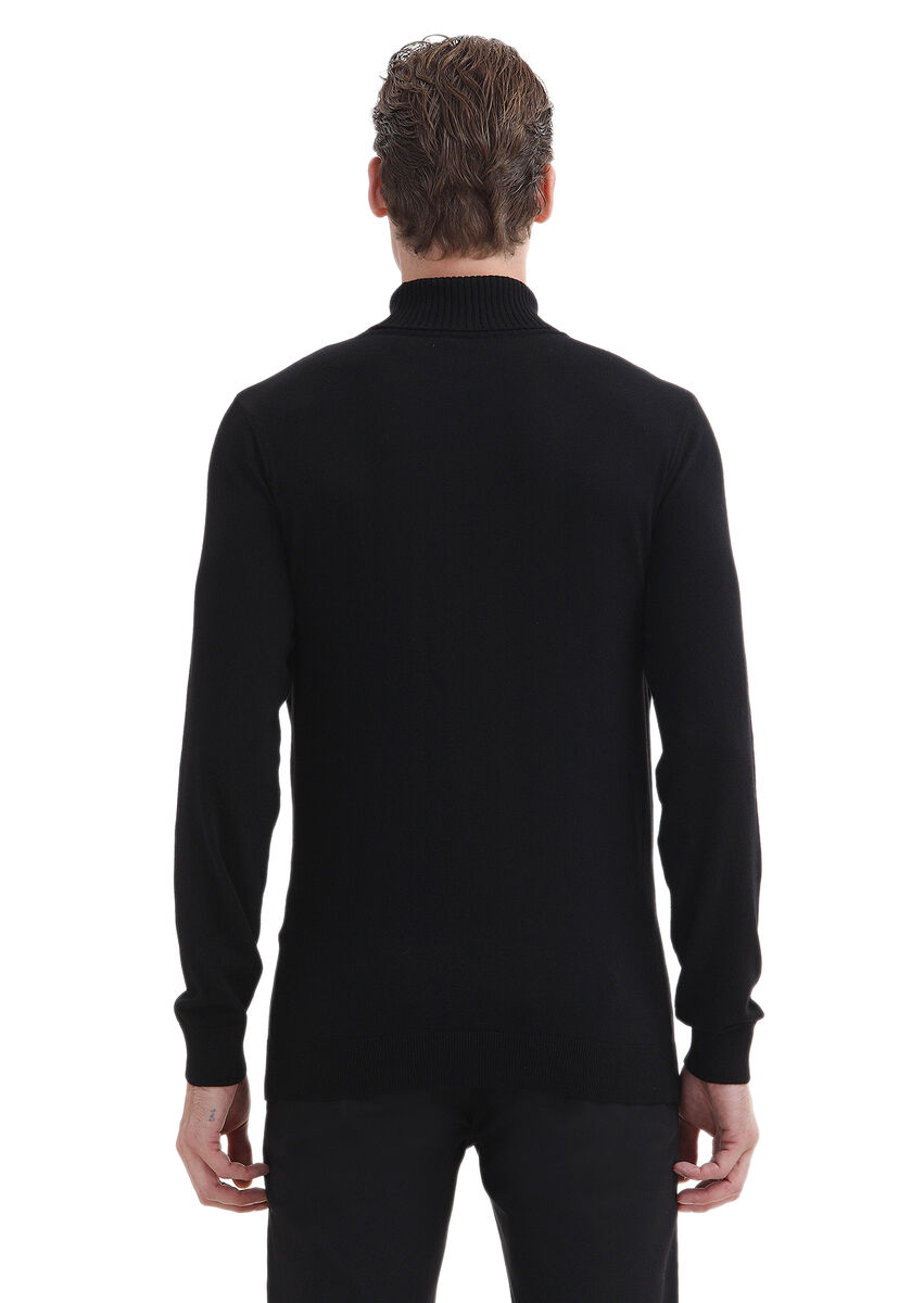 Black Knitwear Sweatshirt - 5