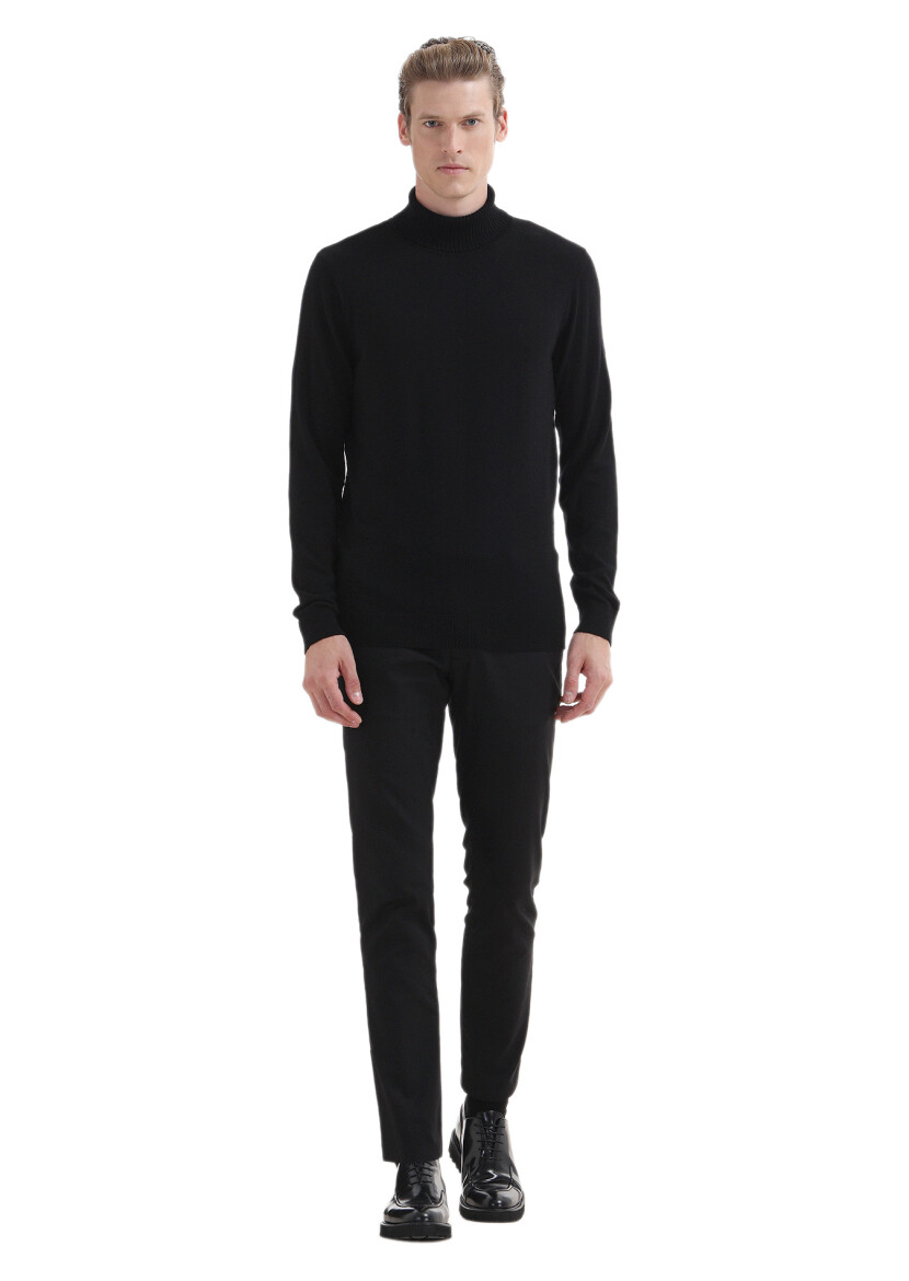 Black Knitwear Sweatshirt - 2