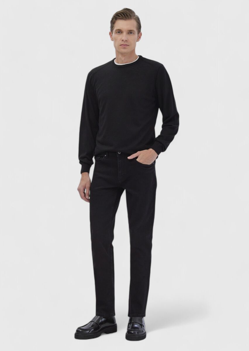 Black Knitwear Sweatshirt - 2