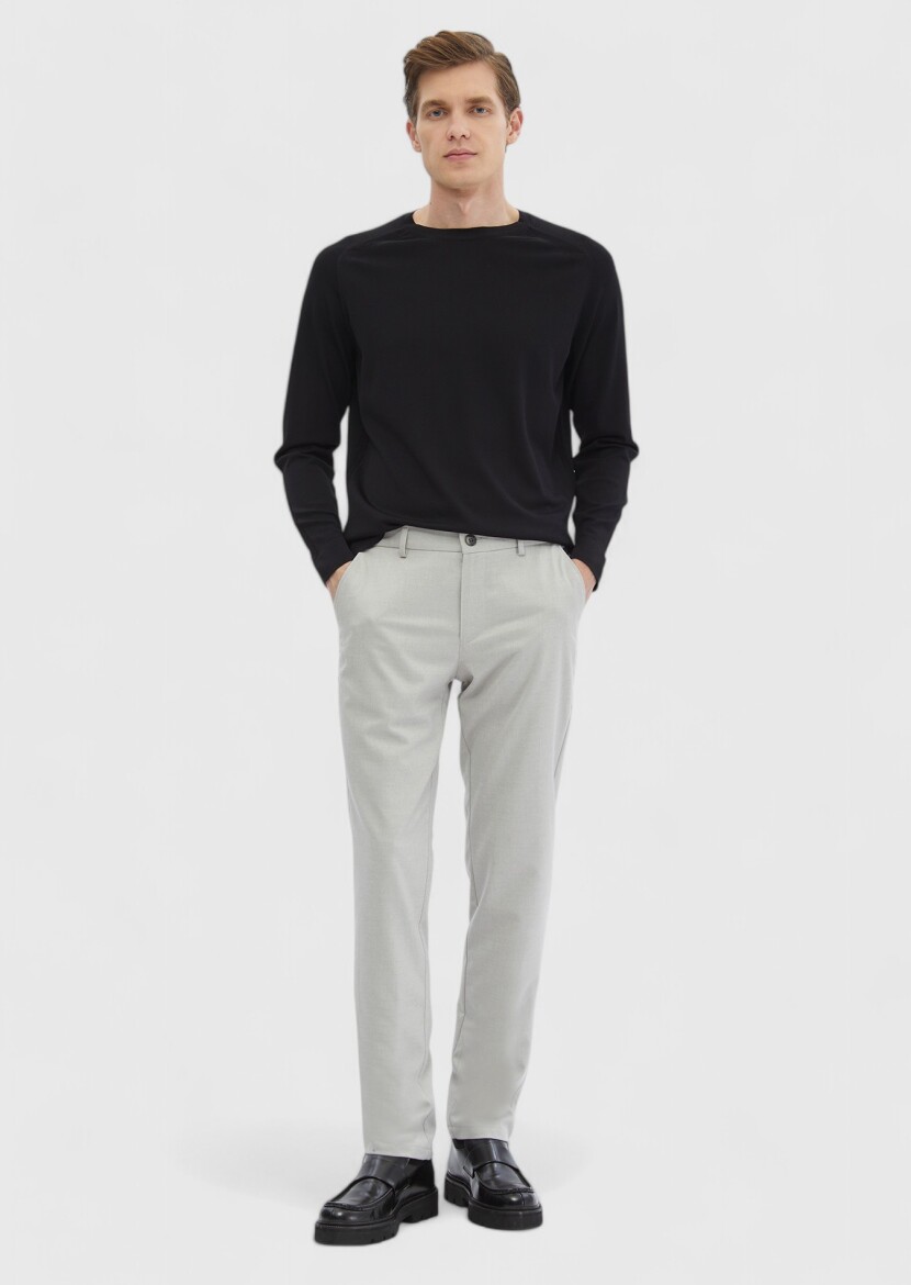 Black Knitwear Sweatshirt - 1