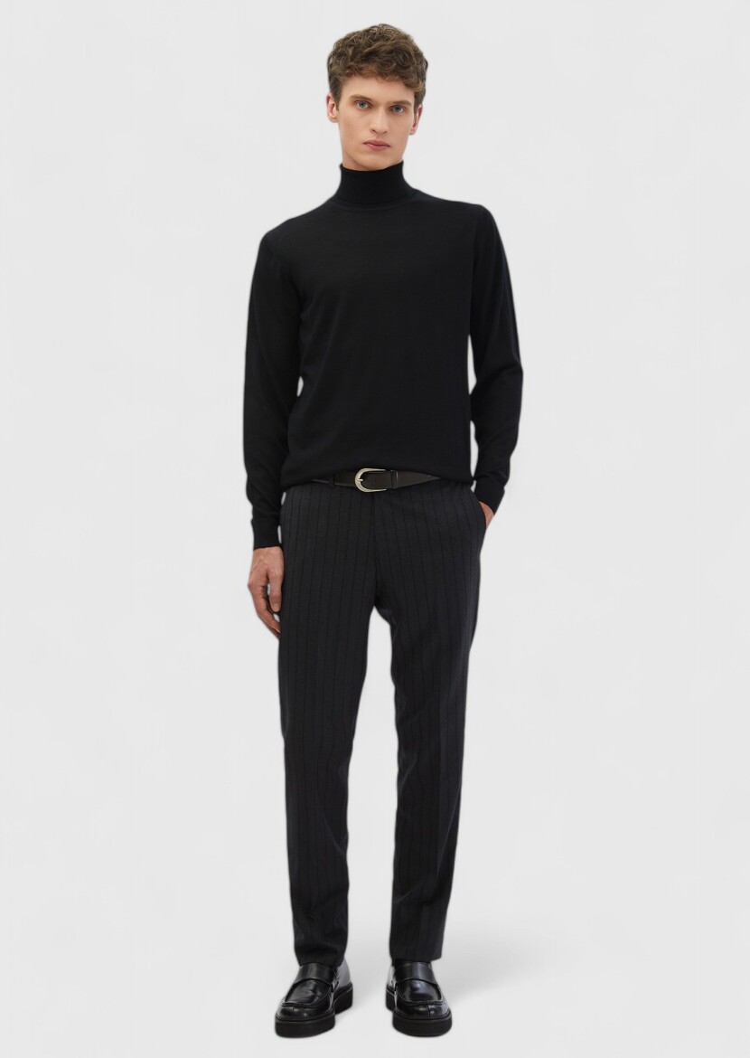 Black Knitwear Sweatshirt - RAMSEY
