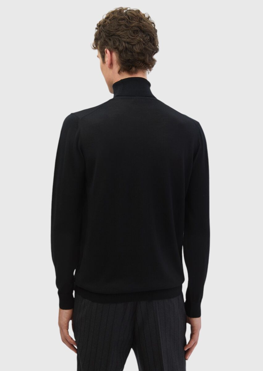 Black Knitwear Sweatshirt - 6