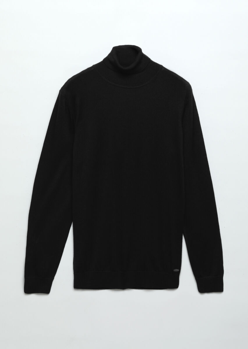 Black Knitwear Sweatshirt - 7