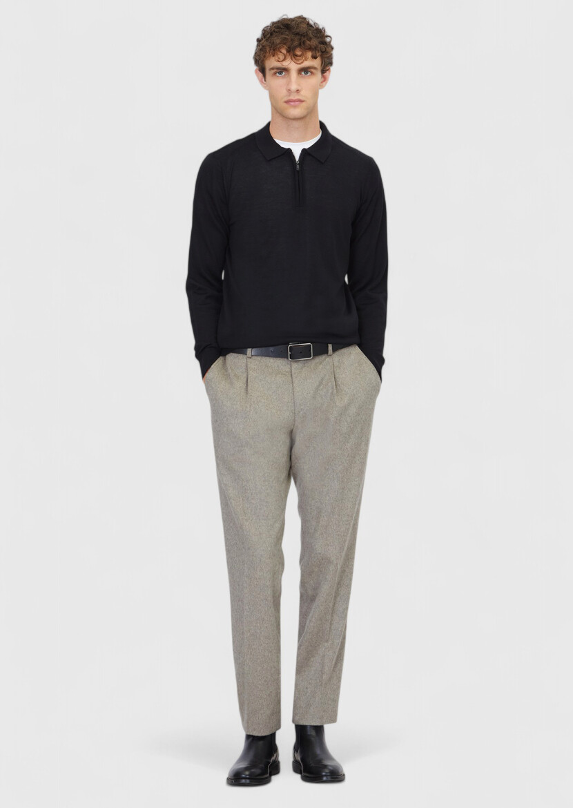 Black Knitwear Sweatshirt - RAMSEY