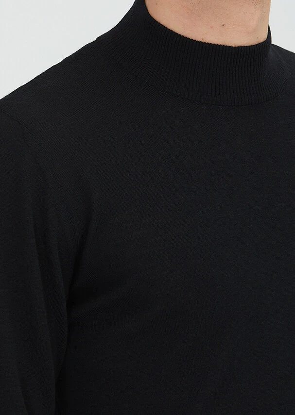 Black Knitwear Sweatshirt - 4