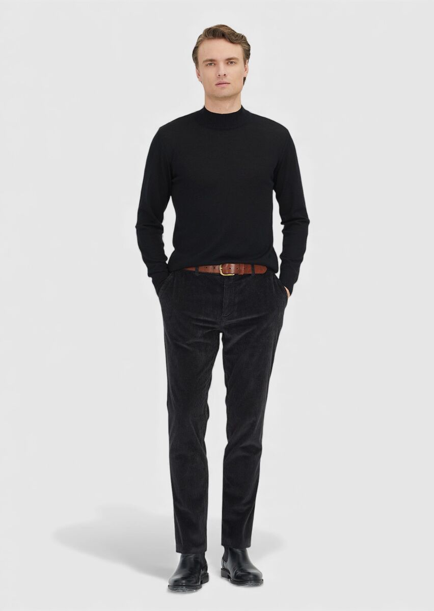 Black Knitwear Sweatshirt - 2
