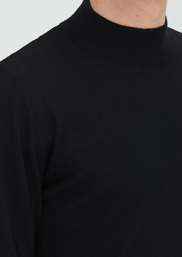 Black Knitwear Sweatshirt - 4