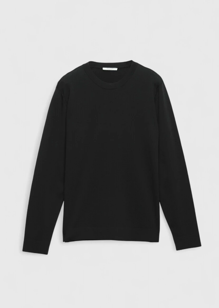 Black Knitwear Sweatshirt - 6