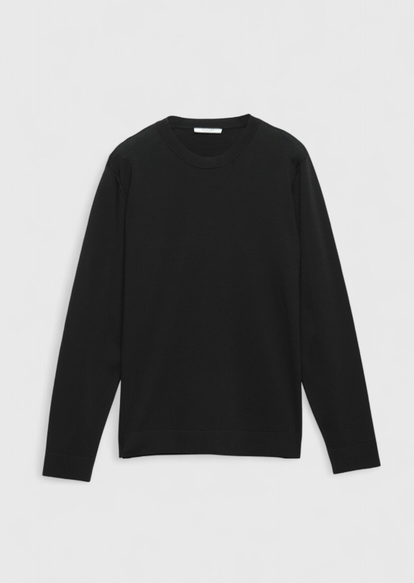 Black Knitwear Sweatshirt - 6