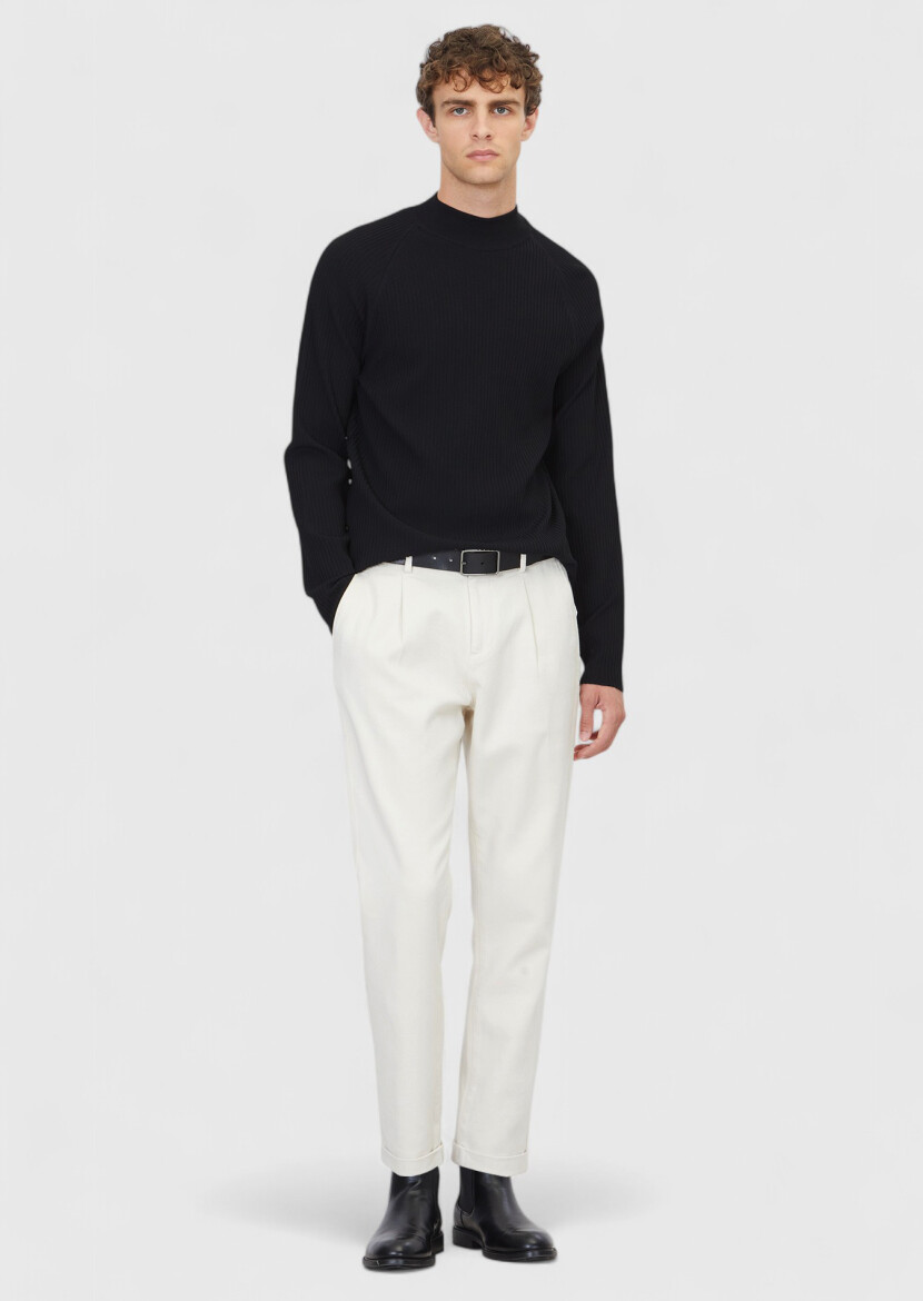 Black Knitwear Sweatshirt - RAMSEY