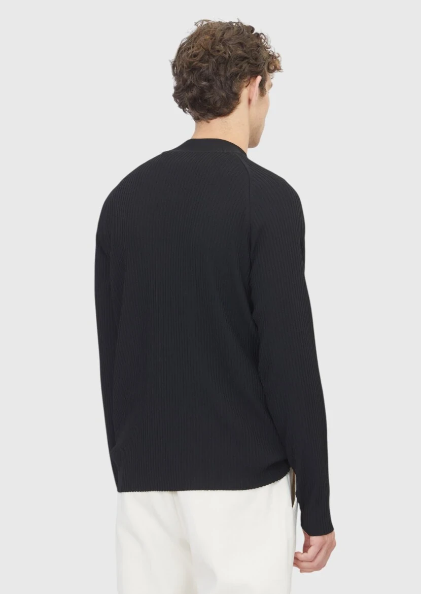 Black Knitwear Sweatshirt - 6