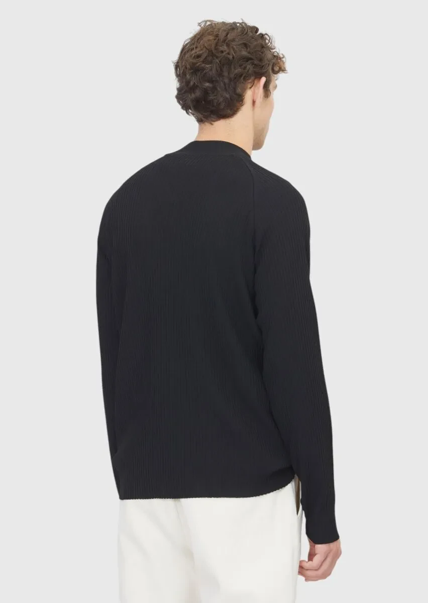 Black Knitwear Sweatshirt - 6