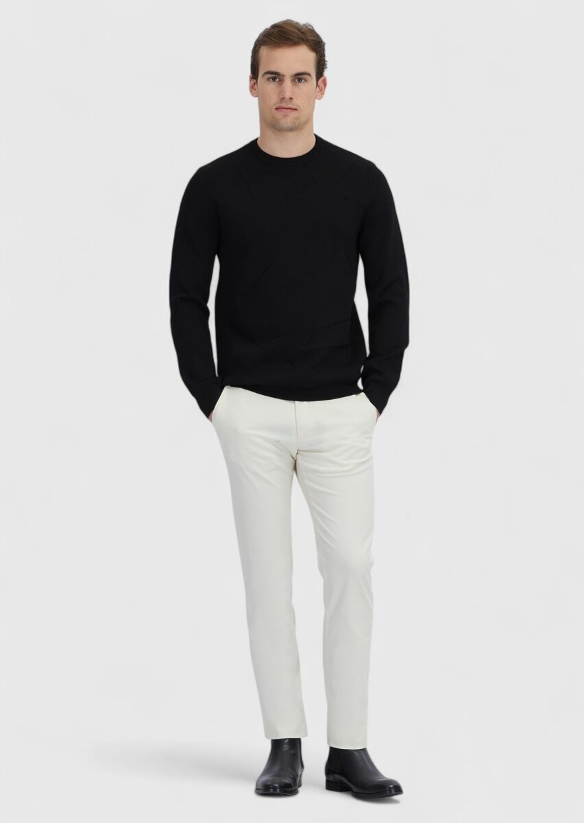 Black Knitwear Sweatshirt - 2