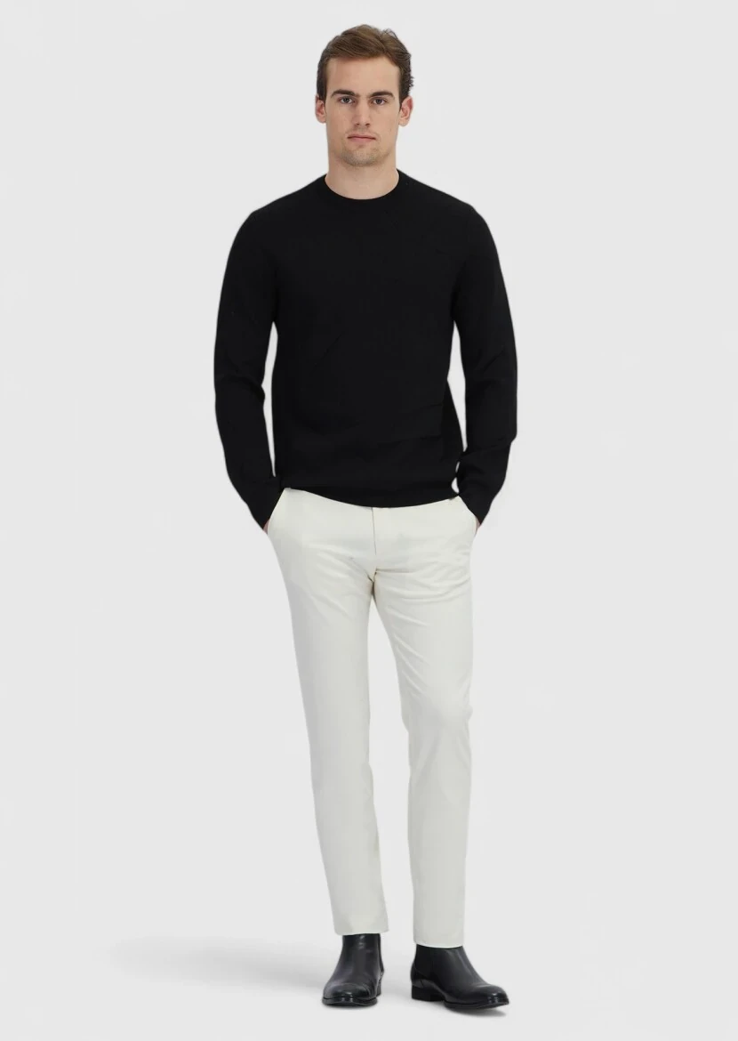 Black Knitwear Sweatshirt - 2