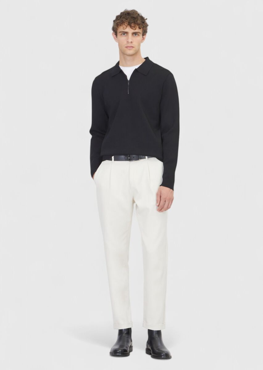 Black Knitwear Sweatshirt - 2