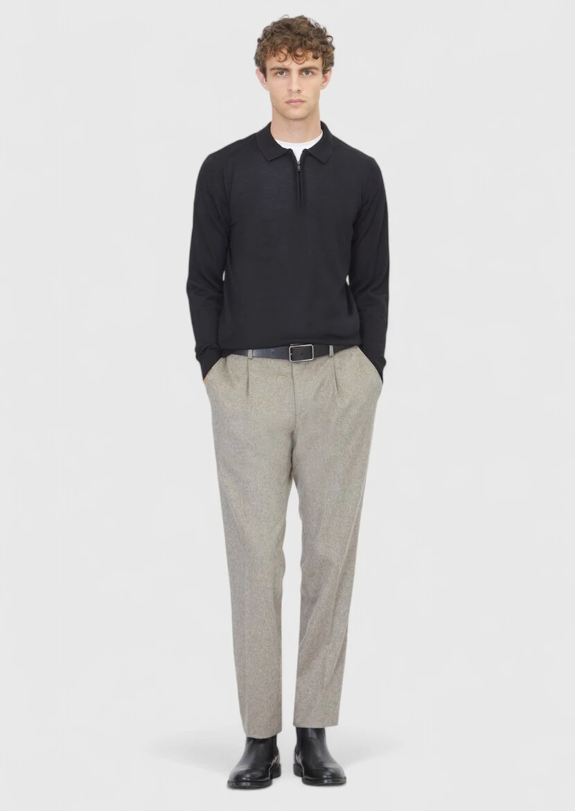 Black Knitwear Sweatshirt 