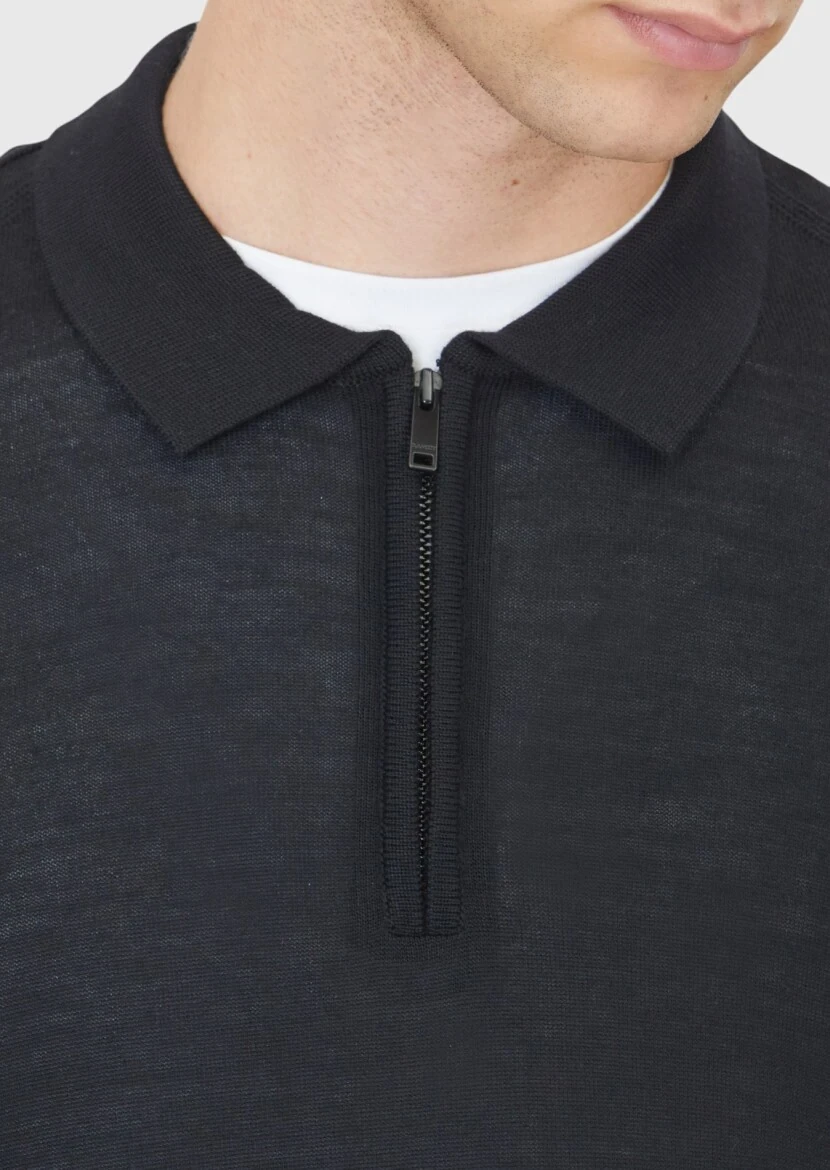 Black Knitwear Sweatshirt - 5