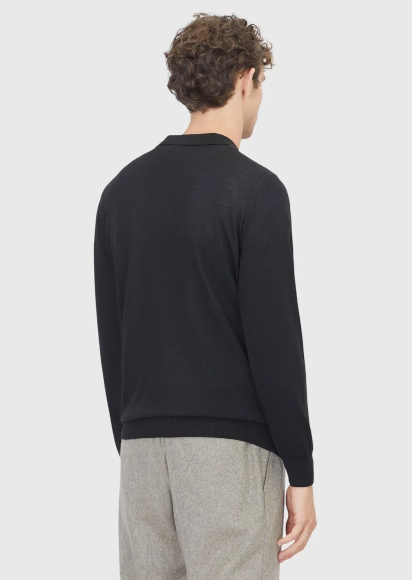 Black Knitwear Sweatshirt - 6