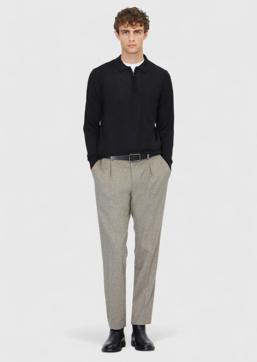 Black Knitwear Sweatshirt 