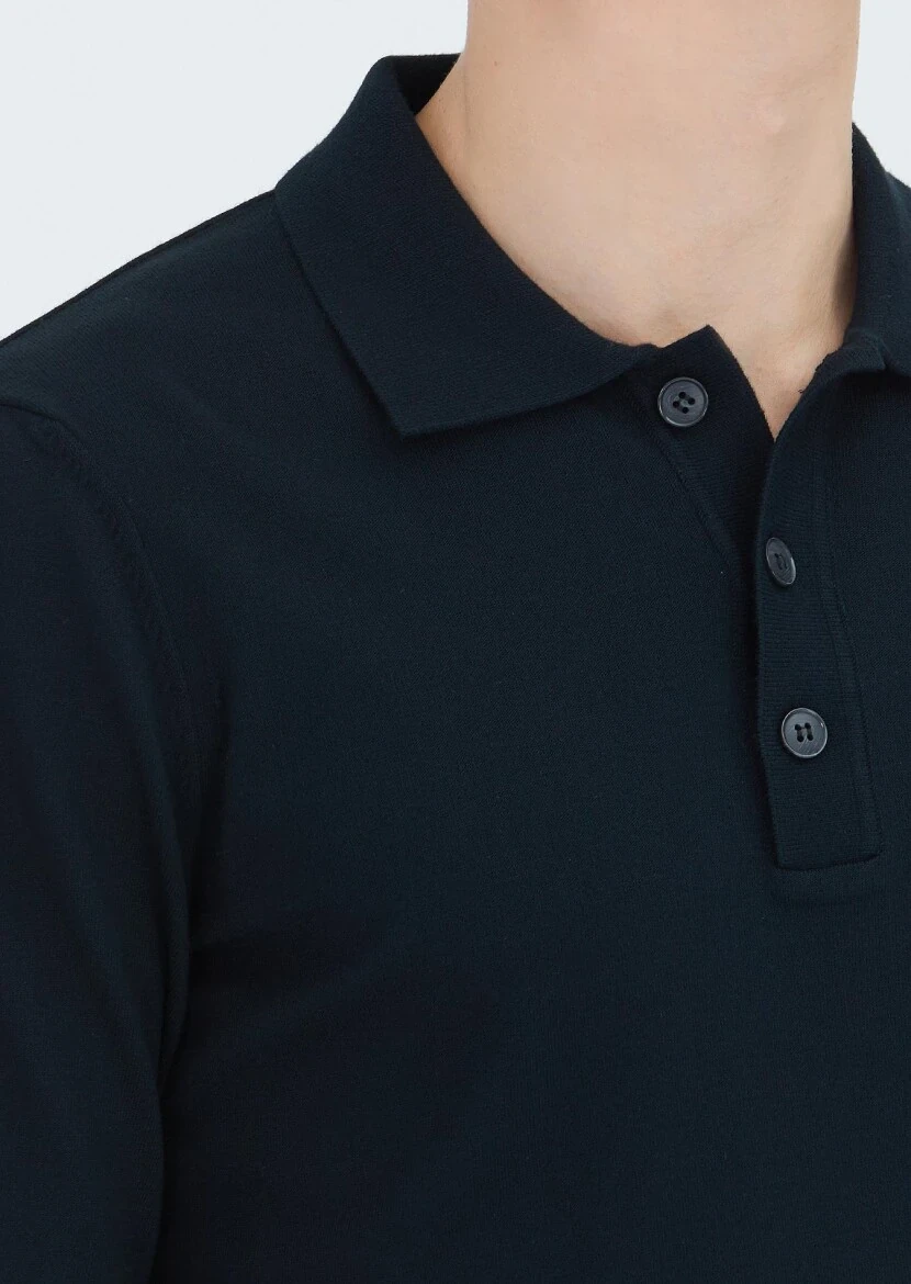 Black Knitwear Sweatshirt - 4