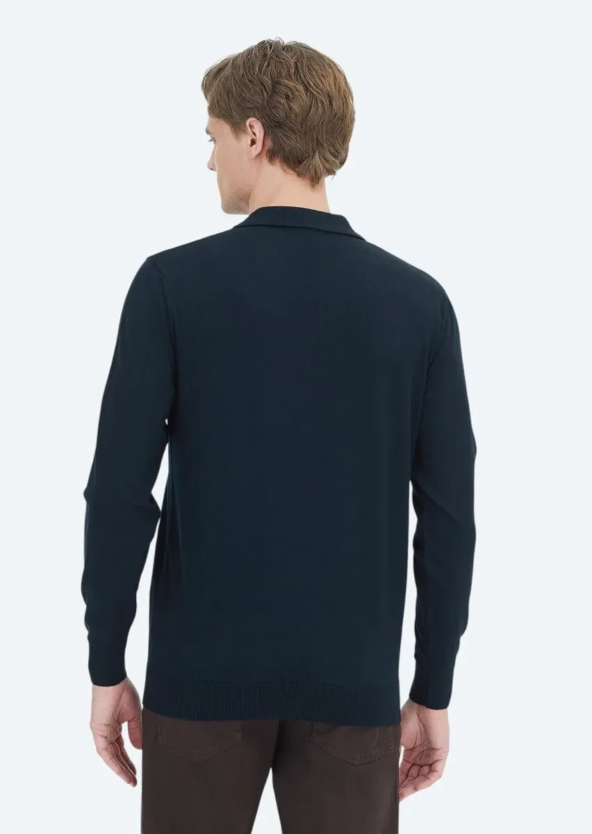 Black Knitwear Sweatshirt - 5