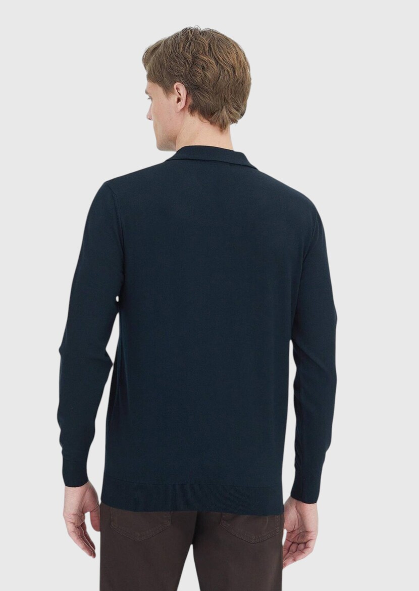 Black Knitwear Sweatshirt - 5