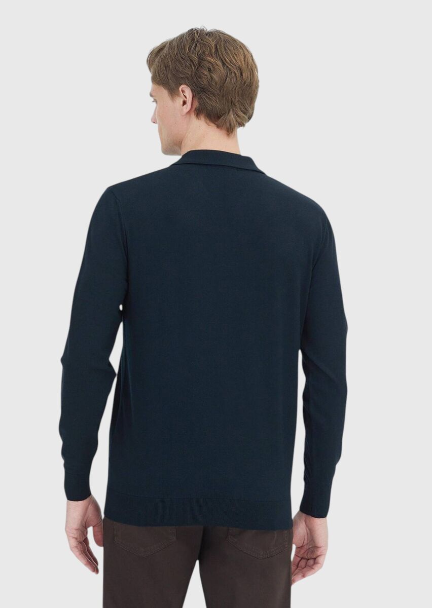 Black Knitwear Sweatshirt - 5