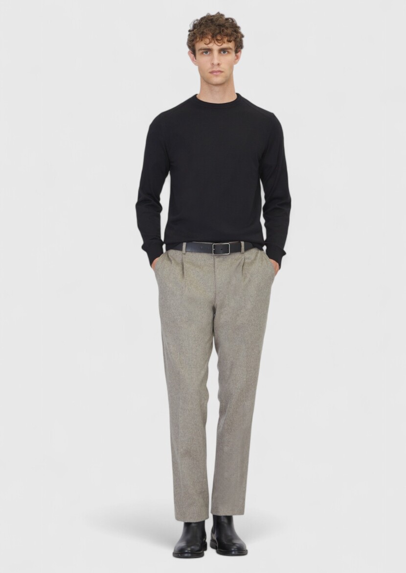Black Knitwear Sweatshirt 
