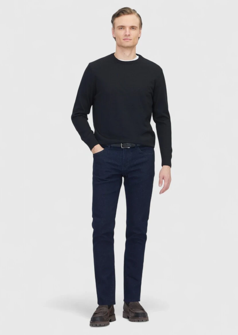 Black Knitwear Sweatshirt 