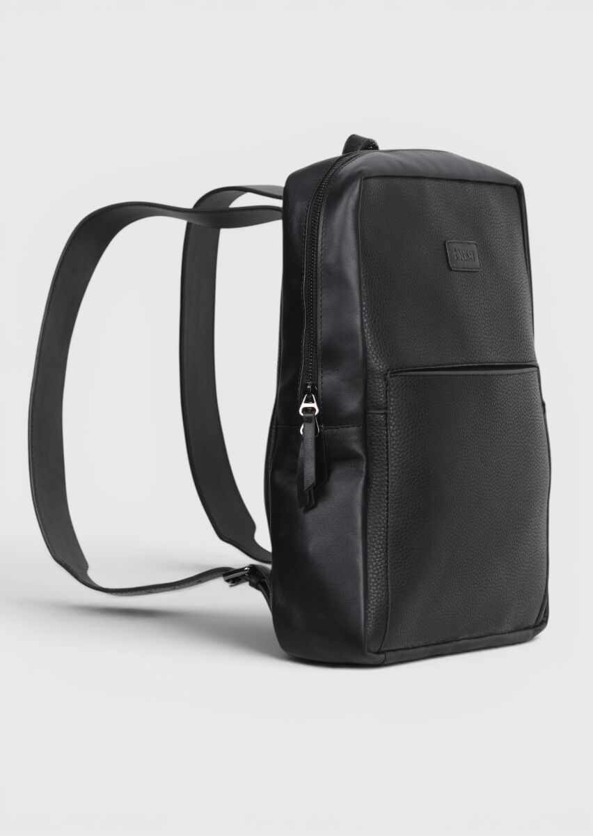 Black Leather Bag - 2
