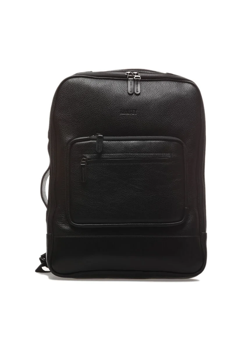 Black Leather Bag - 1