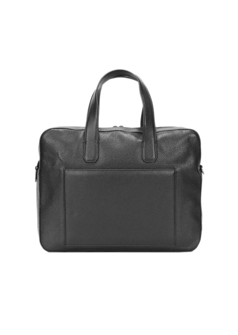 Black Leather Bag - 2
