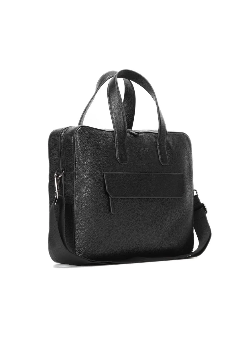 Black Leather Bag - 4