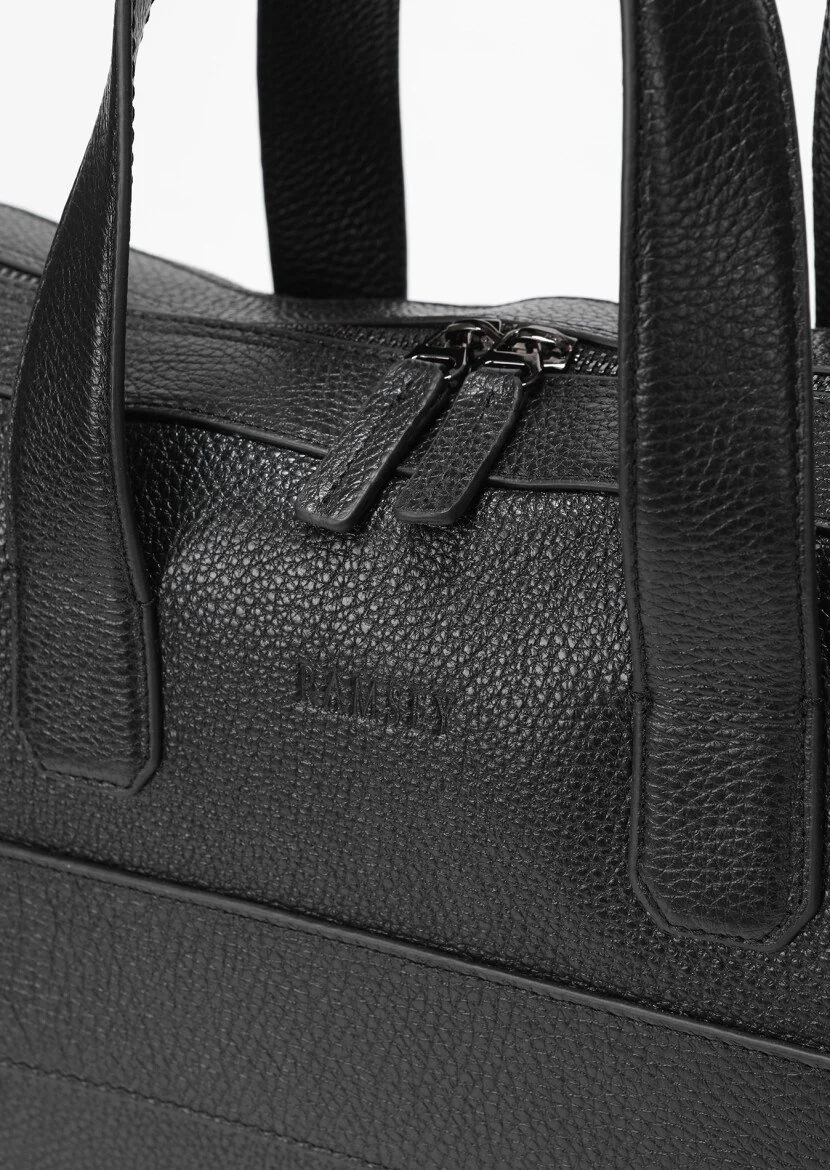 Black Leather Bag - 5