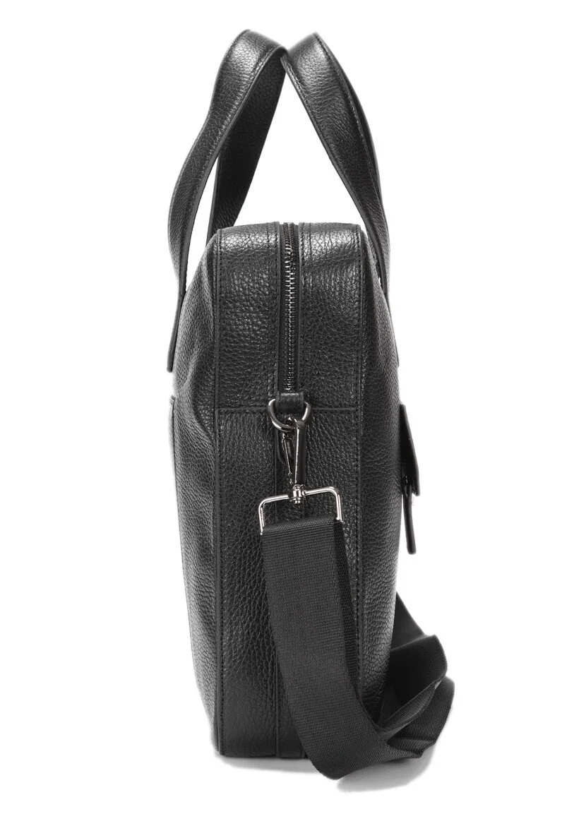 Black Leather Bag - 7