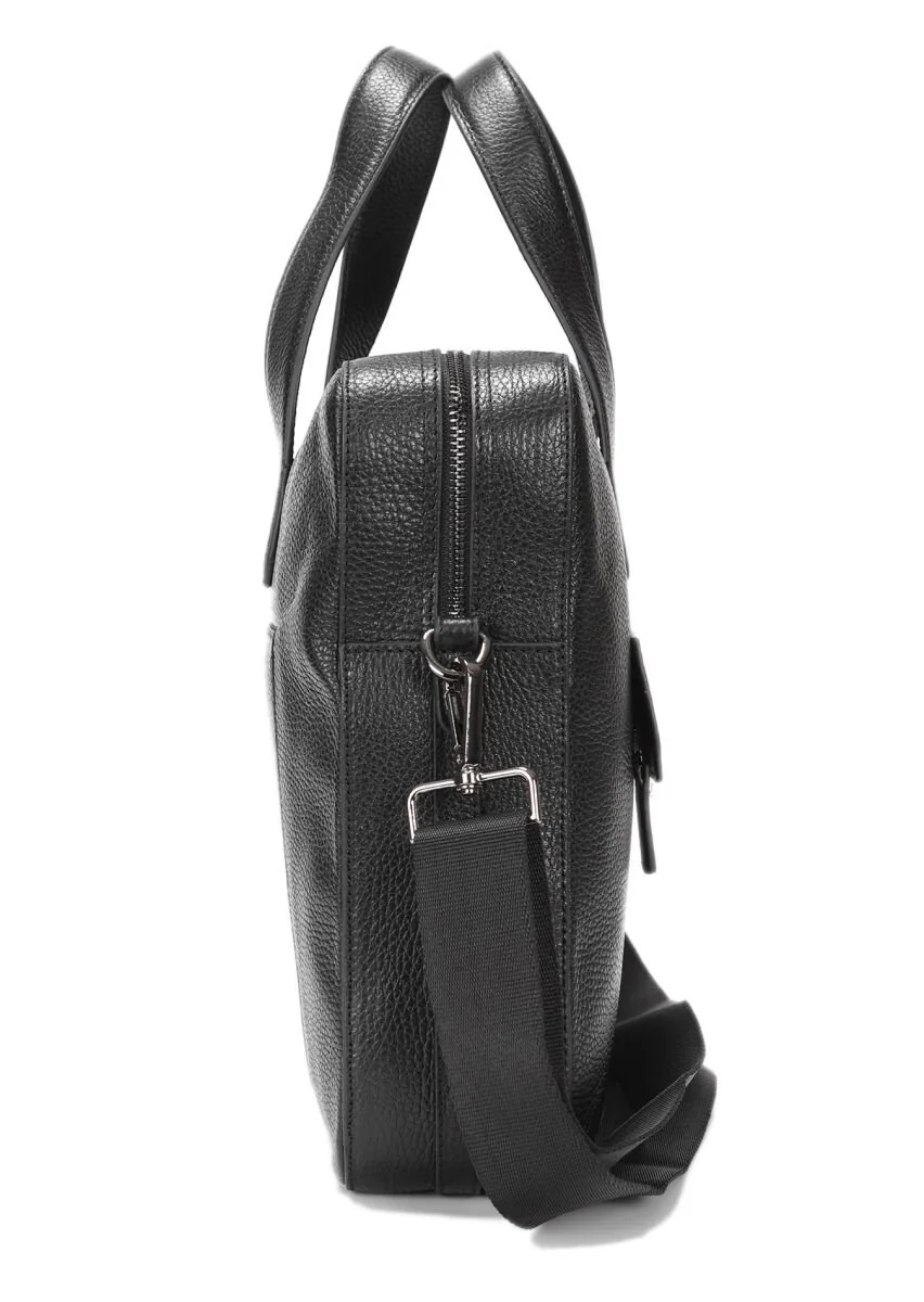 Black Leather Bag - 7