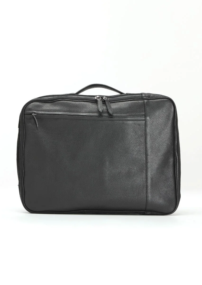 Black Leather Bag - 2
