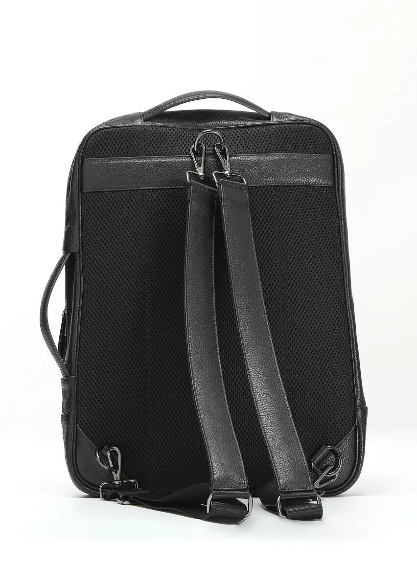 Black Leather Bag - 5