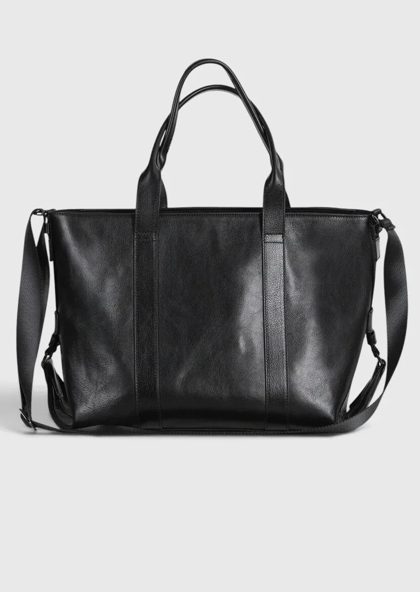 Black Leather Bag - RAMSEY
